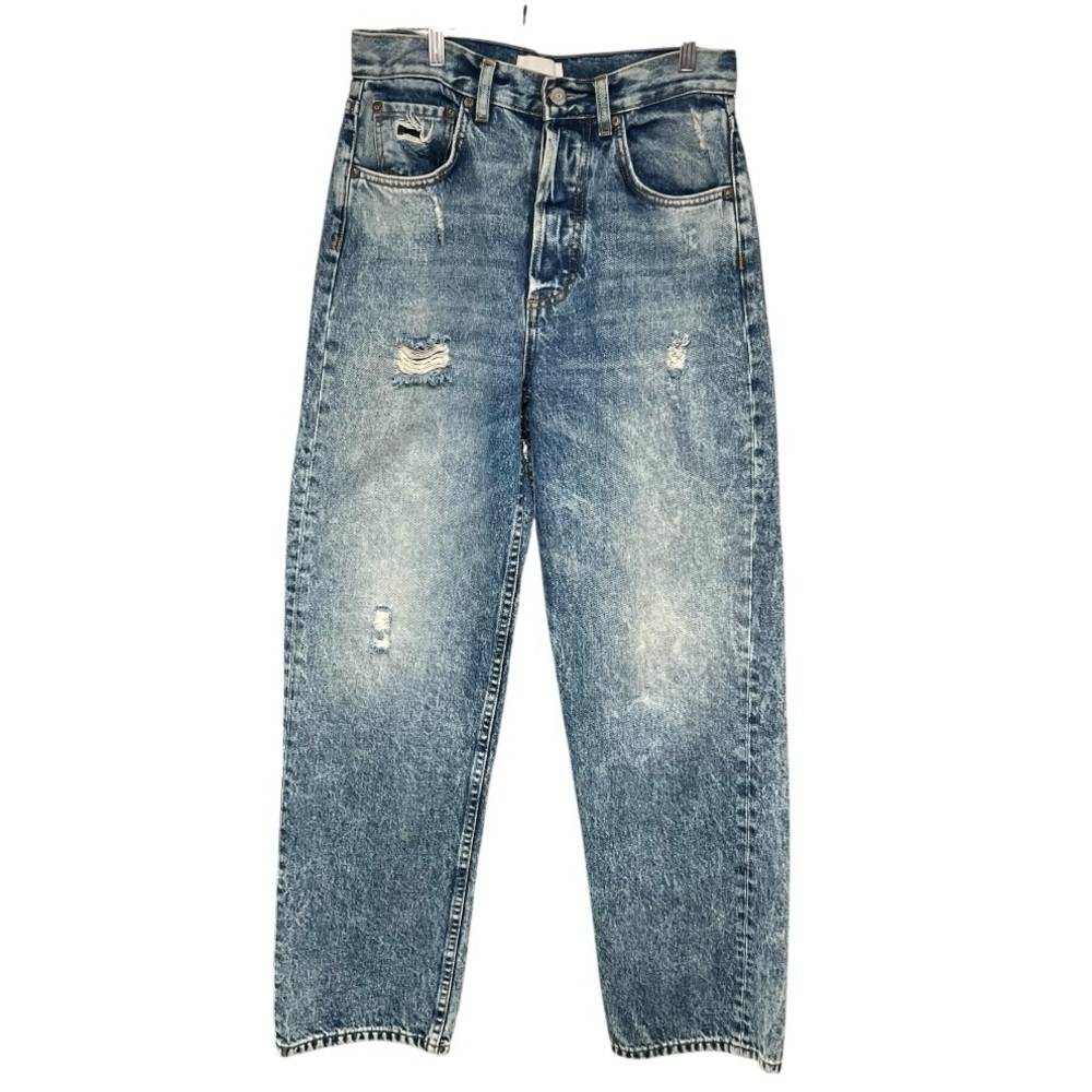 Boyish Ziggy High Rise Distressed Straight Leg Jeans His Girl Friday Women’s 26 - Picture 2 of 13
